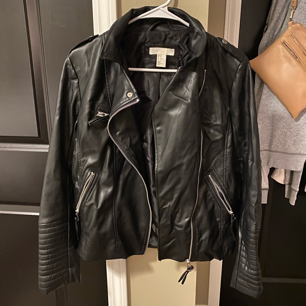Faux leather H&M jacket